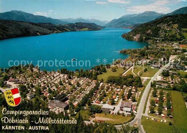 Doebriach Millstaettersee Campingplatz Alpenpanorama Fliegeraufna