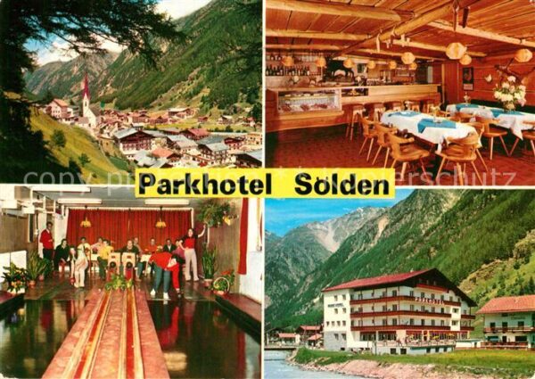 Soelden Oetztal Parkhotel Restaurant Kegelbahn Ortsansi