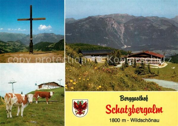Thierbach Wildschoenau Berggasthof Schatzbergalm Gipfelkreuz A