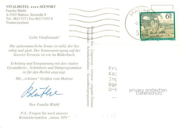 Mattsee Salzburg Vitalhotel Seewirt Wellness – Bild 2