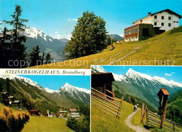 Brandberg Tirol Steinerkogelhaus Blick gegen Grünberg P