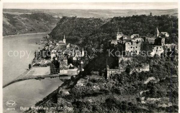St Goar Fliegeraufnahme Burg Rheinfels