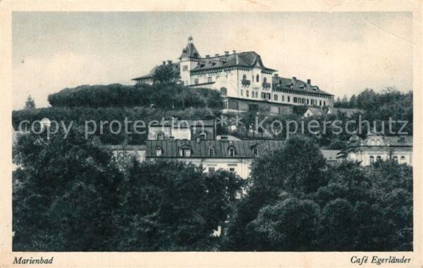 Marienbad Tschechien Boehmen Cafe Egerländer