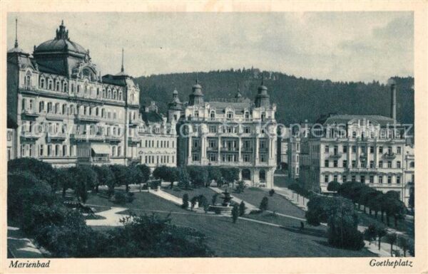 Marienbad Tschechien Boehmen Goetheplatz
