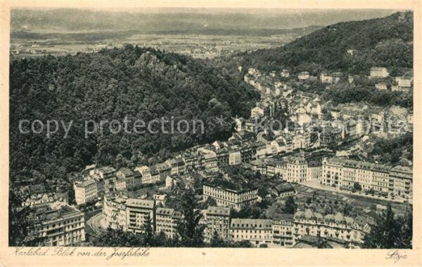 Karlsbad Eger Blick von Josefsh?he