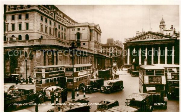 London Bank of England and Royal Exchanges