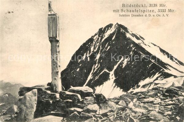 Soelden Oetztal Bildstöckl mit Schaufelspitze