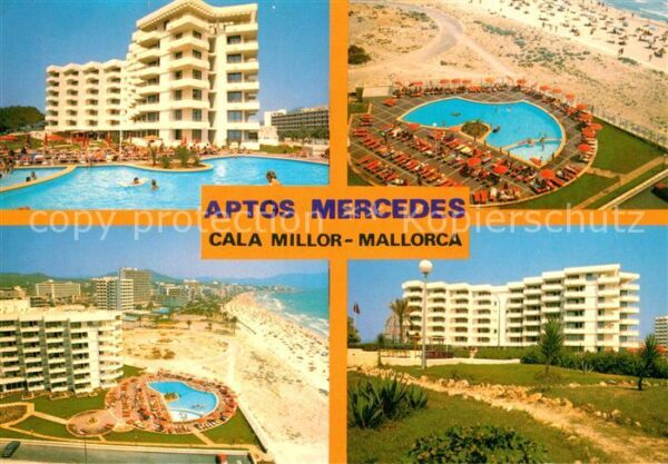 Cala Millor Mallorca Aptos Mercedes Fliegeraufnahme Strand
