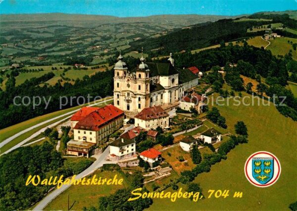 Sonntagberg Wallfahrtskirche Fliegeraufnahme