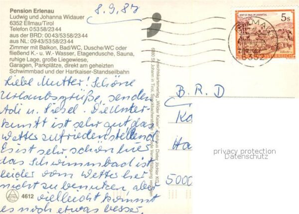 Ellmau Tirol Pension Erlenau – Bild 2