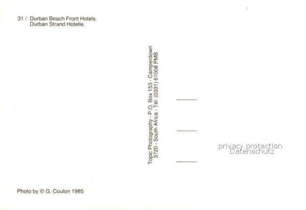 Durban South Africa Beach Front Hotels – Bild 2