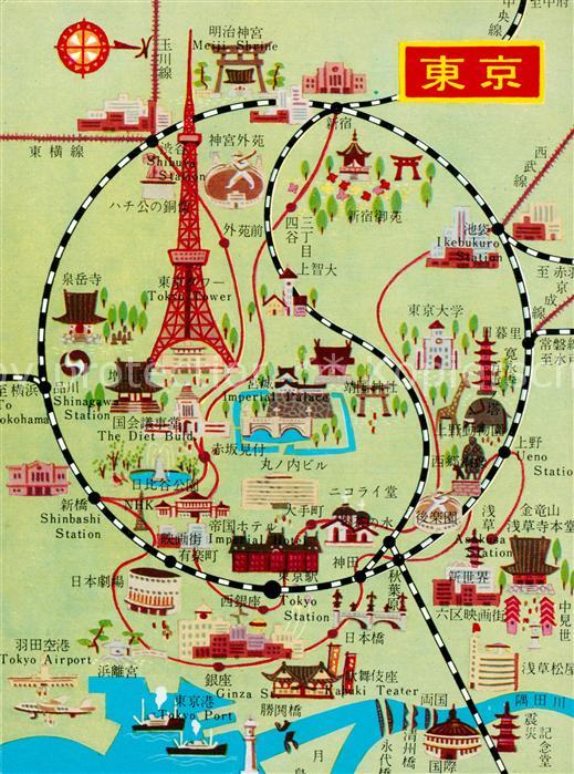 Tokyo Lageplan