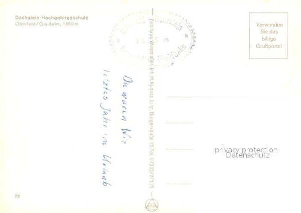 Dachstein Gebirge Oberfeld Gjaidalm Hochgebirgsschule – Bild 2