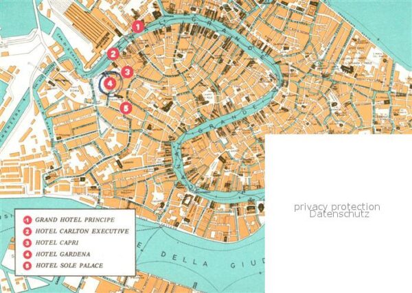 Venezia Venedig Hotel Gardena Lageplan – Bild 2