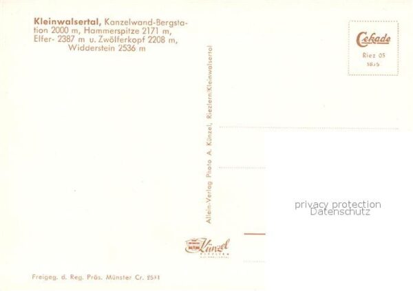 Kleinwalsertal Kanzelwand-Begstation Hammerspitze Zw?l – Bild 2