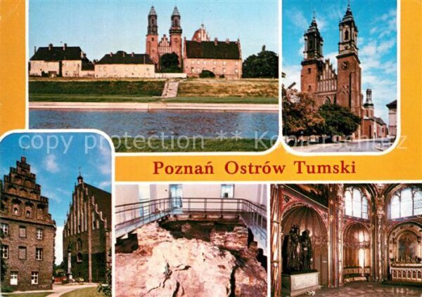 Ostrow Tumski Insel Warta Cybina Kathedrale Denkmal K