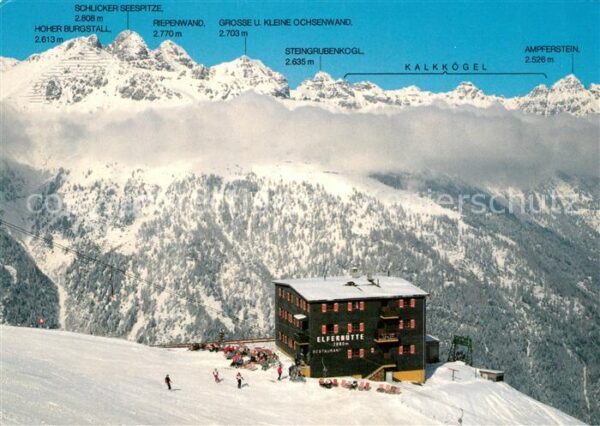 Neustift Stubaital Tirol Bergrestaurant Elferhütte Skigebiet Hoc