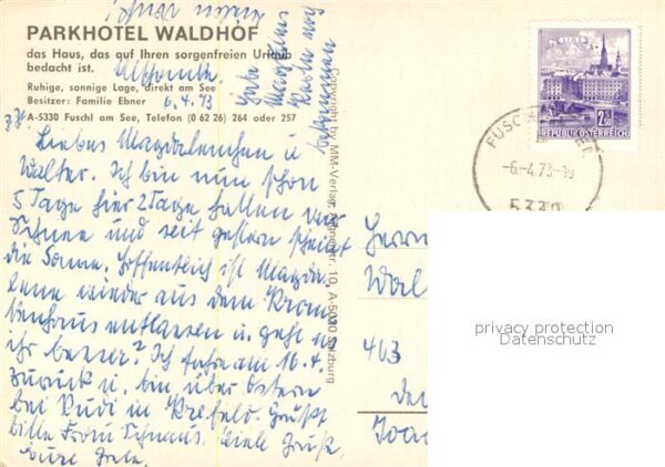 Fuschl See Salzkammergut Parkhotel Waldhof – Bild 2