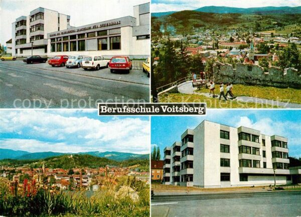 Voitsberg Steiermark Berufsschule mit Internat Burgruine Pan