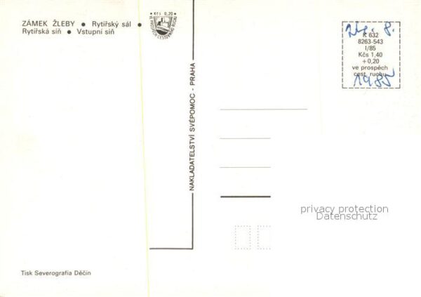 Zleby Zamek Rytirsky sal Rytirska sin Vstupni – Bild 2