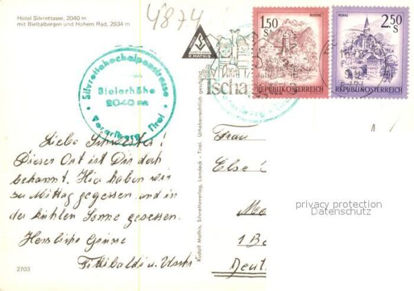 Silvretta-Hochalpenstrasse Hotel Silvrettasee mit Bieltalbergen un – Bild 2