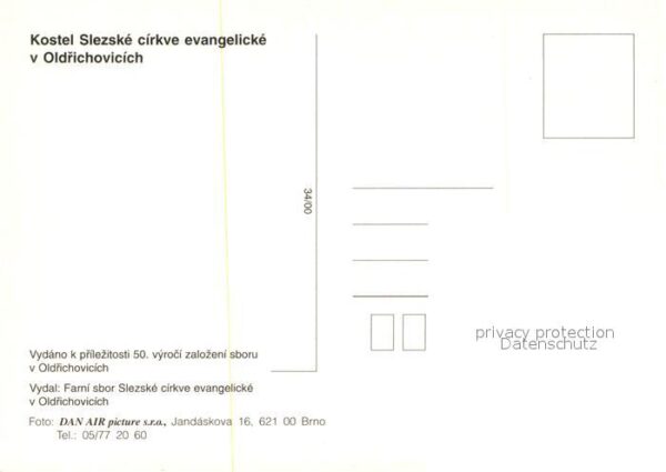 Oldrichov Oldrichow Evangelicky kostel Kirche Fliegeraufnah – Bild 2