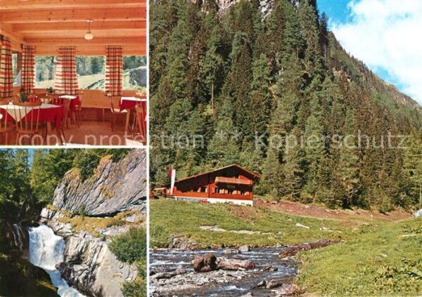 Hinterbichl Praegraten Jausenstation Pebell Alm Schlucht Bergb