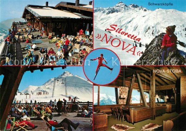 Gaschurn Vorarlberg Bergrestaurant Nova Stoba Skigebiet Sil