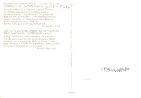 Astfeld Sarntal Gasthof zum Weissen Rössl – Bild 2