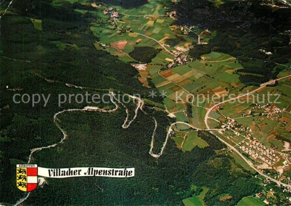Villach Kaernten Villacher Alpenstrasse mit Blick ins Vi