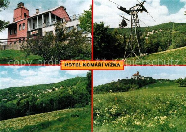 Krupka Hotel Komari Vizka Sessellift Landschaf