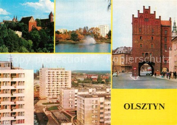 Olsztyn Allenstein Zamek i katedre Park Wysoka Brama obecn