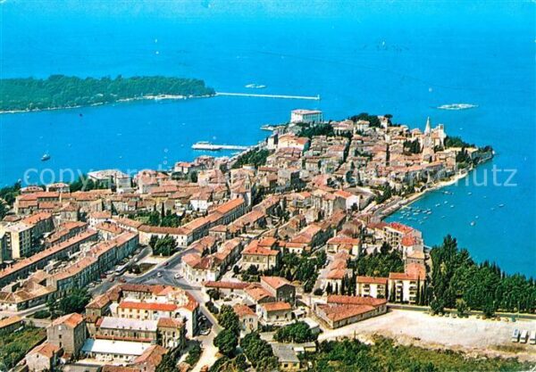 Porec Altstadt Landzunge Fliegeraufnahme