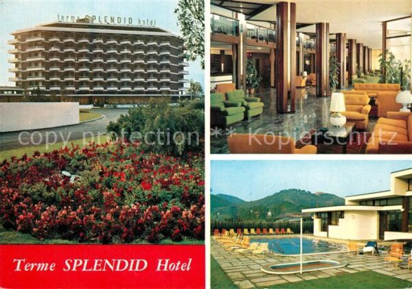 Galzignano Terme Terme Splendid Hotel Foyer Blumenbeet S