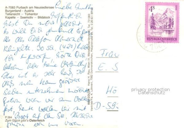 Purbach Neusiedler See Ortsmotive Türkentor Kapelle Seemotiv B – Bild 2