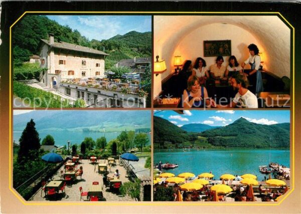 Kaltern Weinstrasse Tirol Pension Leuchtenburg Restaurant Terrass