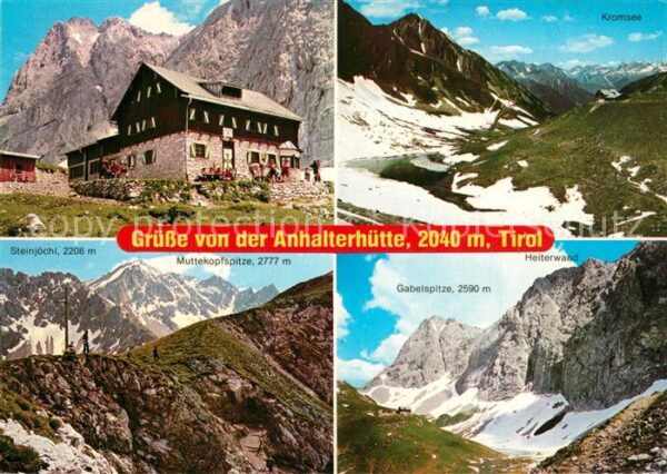 Imst Tirol Anhalterhütte Berghaus Gebirgspanorama