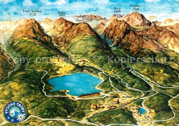 Strbske Pleso Hohe Tatra aus der Vogelperspektive Kün