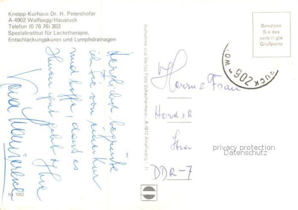Wolfsegg Hausruck Kneipp Kurhaus Dr. Petershofer – Bild 2