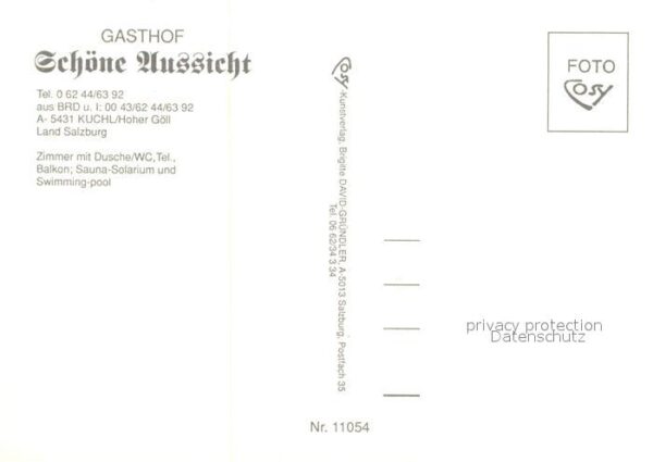 Kuchl Gasthof Schöne Aussicht mit Hoher Göll – Bild 2
