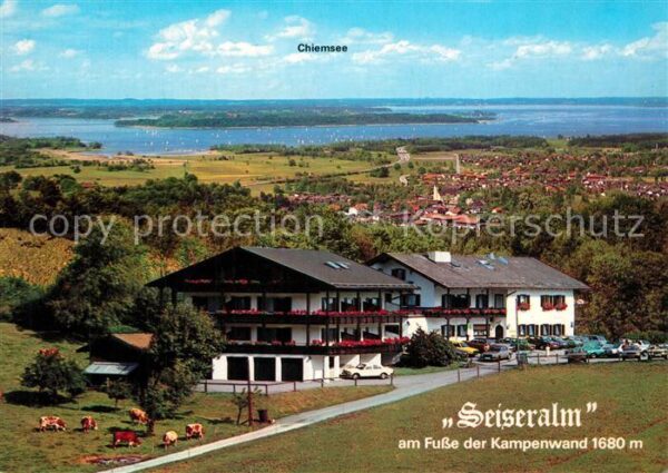Bernau Chiemsee Berggasthof Seiseralm am Fusse der Kamp