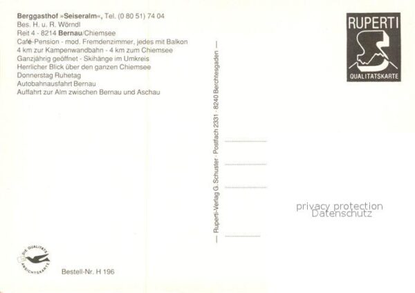Bernau Chiemsee Berggasthof Seiseralm am Fusse der Kamp – Bild 2