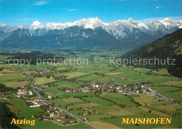 Atzing Maishofen Panorama Steinernes Meer Fliegeraufnahm