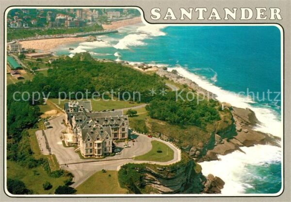 Santander Palacio de la Magdalena vista aérea