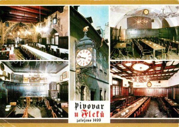 Praha Prahy Prague Pivovar U Fleku Brauerei Gaststätte Res