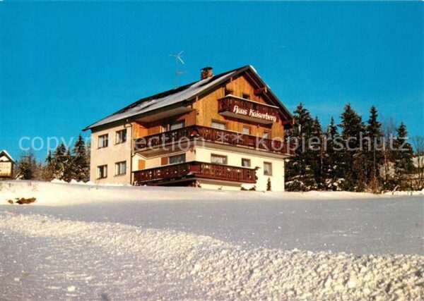 Neubau Fichtelberg Pension Cafe Kaiserberg im Winter