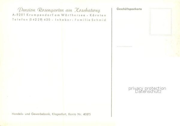 Krumpendorf Woerthersee Pension Rosengarten am Koschatweg Garte – Bild 2