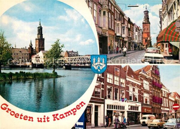Kampen Niederlande Brücke Neuer Turm Häuserpartie Innensta