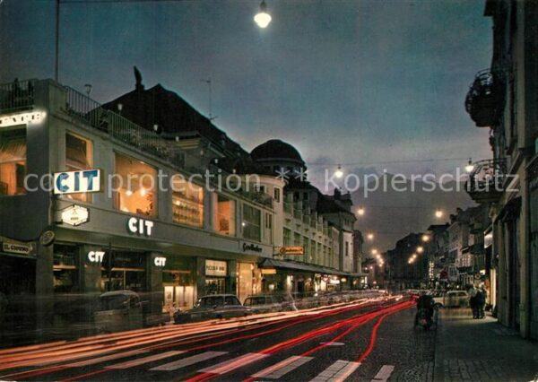Meran Merano Freiheitsstrasse bei Nacht Kurhaus gege