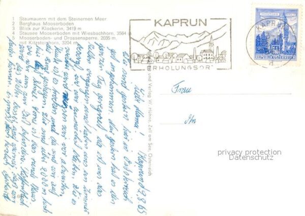 Kaprun Berghaus Mooserboden Tauernkraftwerke G – Bild 2